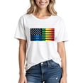 thumbnail image 1 of Family Matching Tshirt Mommy and Me Matching Tee Rainbow Flag Print T-Shirt, Summer Short Sleeve Outfits Photoshoots, 1 of 4