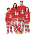 thumbnail image 1 of Family Matching Volleyball Themed Christmas Pajama Set, Festive Red with Holiday Volleyball Pattern and Pet Outfit, 1 of 7