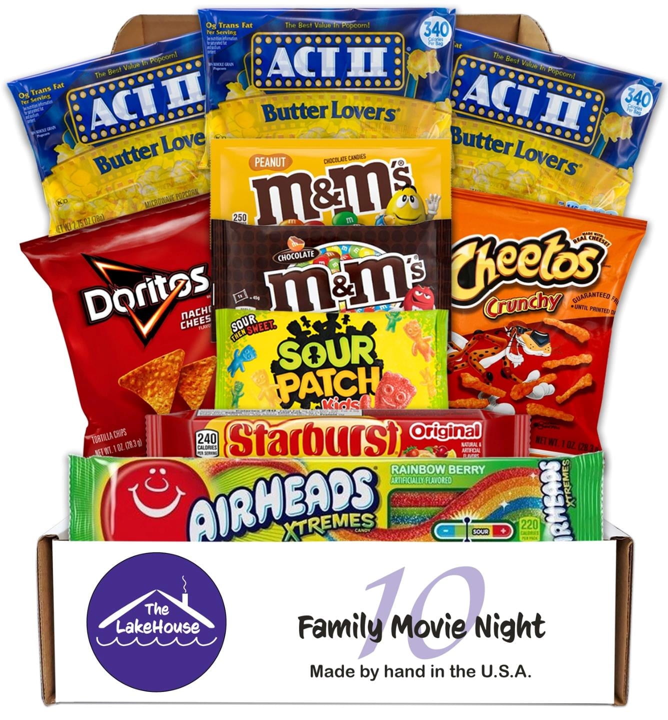 Popcorn Lover Movie Night Gift Basket - Includes Hot Air Popper, Seasoning, Socks & More