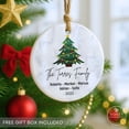 thumbnail image 1 of Family Name Christmas Ornament 2025 — Personalized Holiday Tree Keepsake with Names, 1 of 6