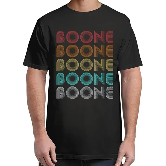 Family Name I Love Boone Personalized Vintage T-Shirt For Unisex S-4XL