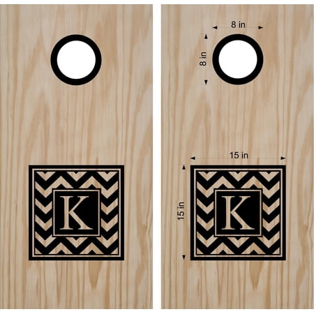 Family Name Monogram Cornhole Decal Sticker Bean Bag Toss