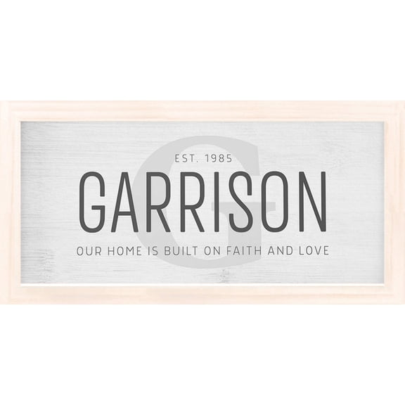 Family Name | Personalized Print, Wall Decor - Monogram B