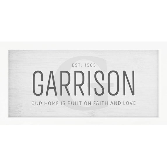 Family Name | Personalized Print, Wall Decor - Monogram B