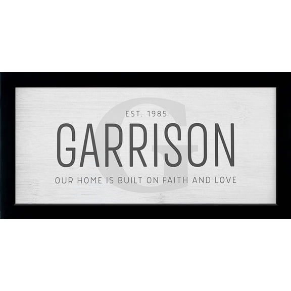 Family Name | Personalized Print, Wall Decor - Monogram B