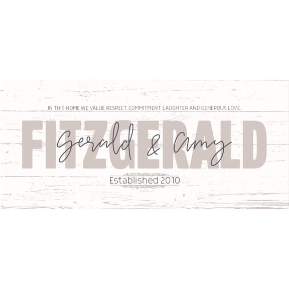 Family Name | Personalized Print, Wall Decor - Overlay