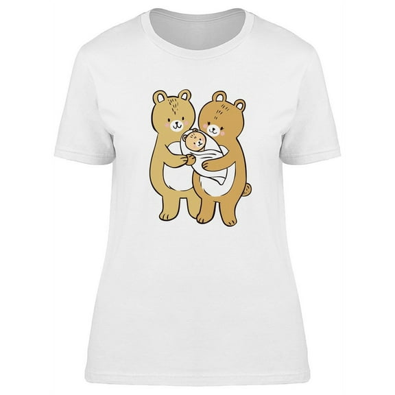 Family Of Bears Holding Child T-Shirt Women -Image by Shutterstock, Female Small
