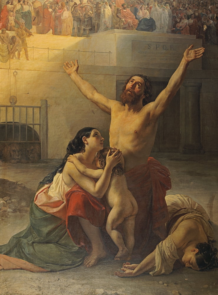 Family Of Early Christians Canvas Art -  (18 x 24)