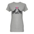 thumbnail image 1 of Family Of Elephants Shaped Tee Women's -Image by Shutterstock, 1 of 2