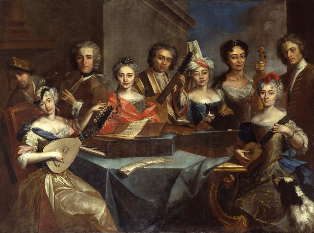 Family Of Musicians Canvas Art - (24 x 18)