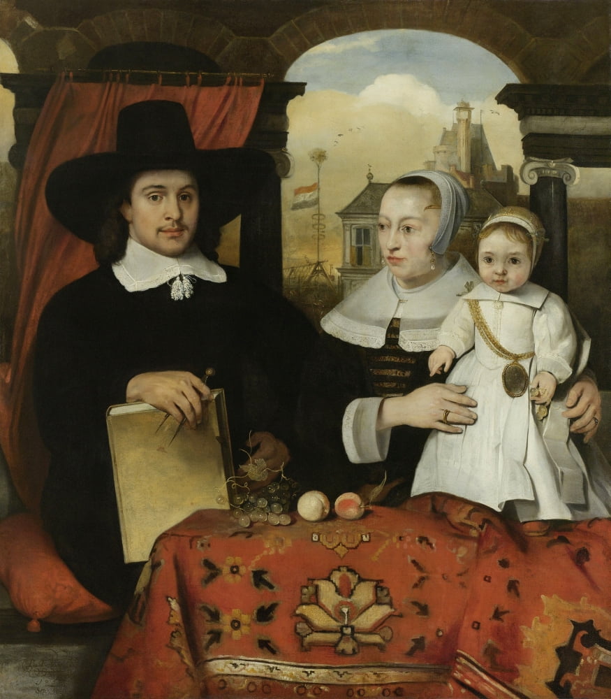Family Of Willem Van Der Helm Canvas Art - (18 x 24)