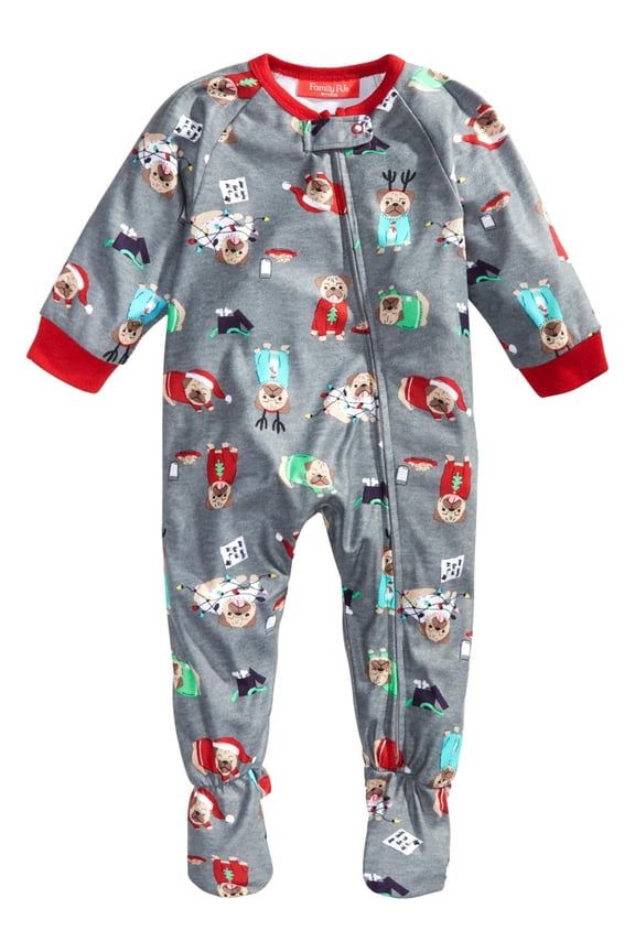 Christmas Polyester Footed Pajamas