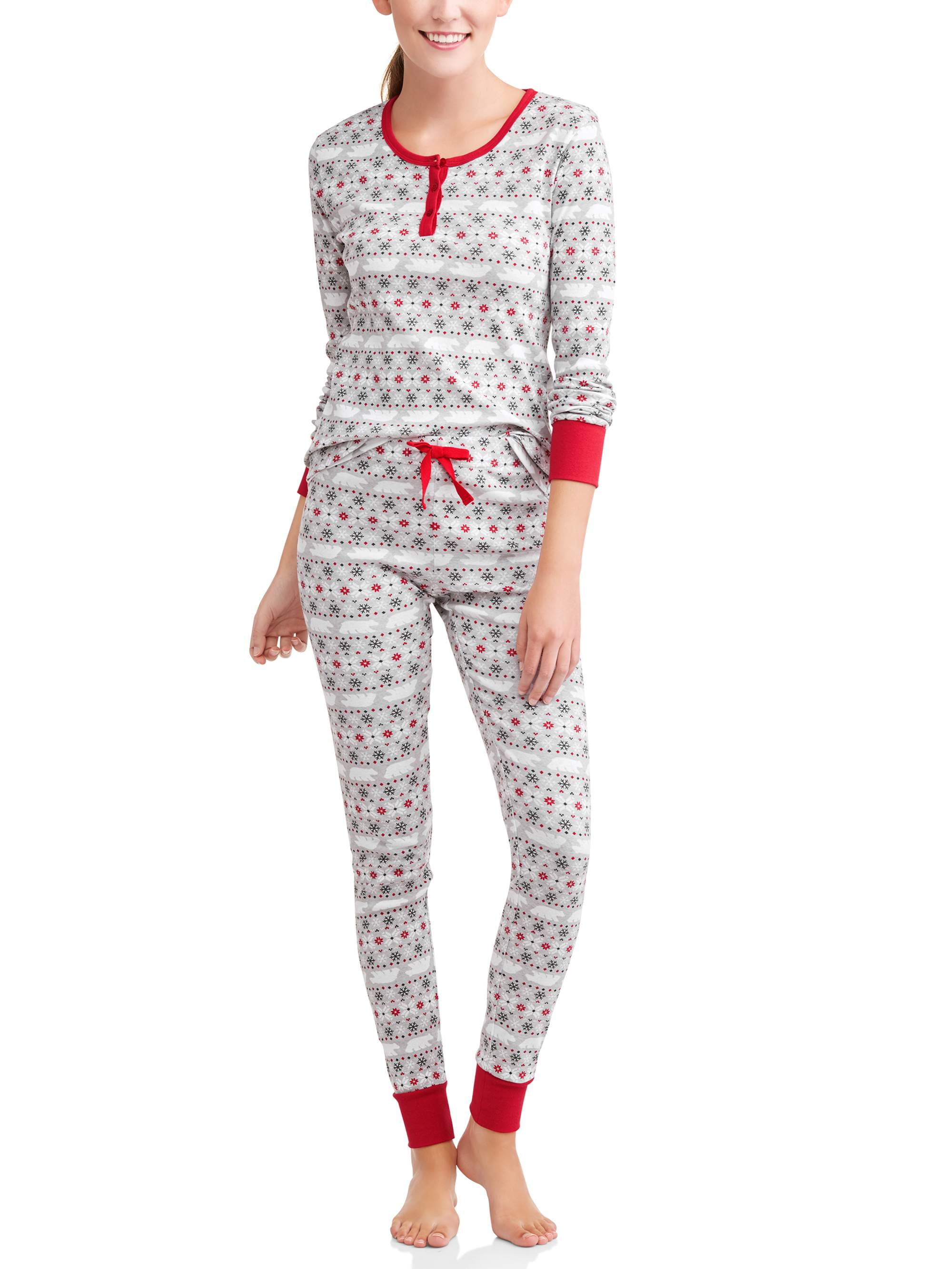 Family PJs Family Sleep Fairisle Cotton Tight Fit Pajamas 2 piece Set Women s and Women s Plus