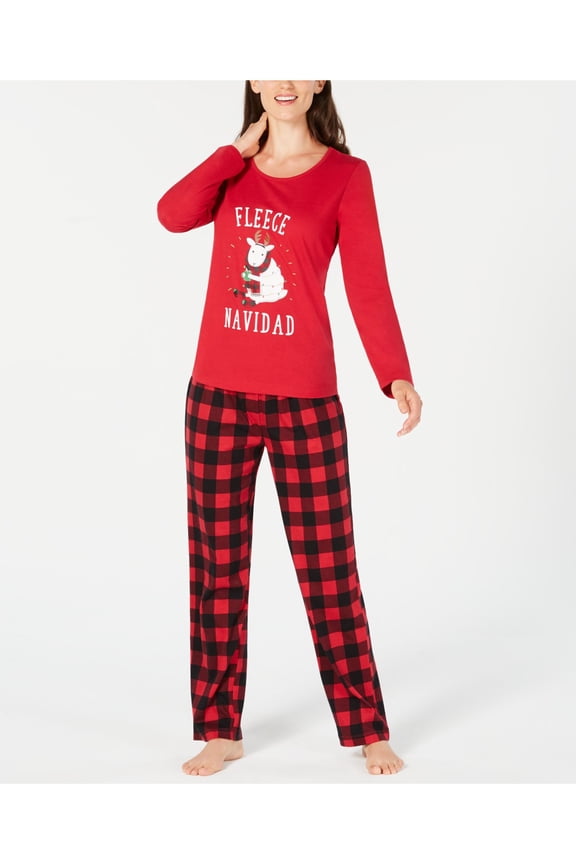 Intimates Red Everyday Pajama Set Size: XL