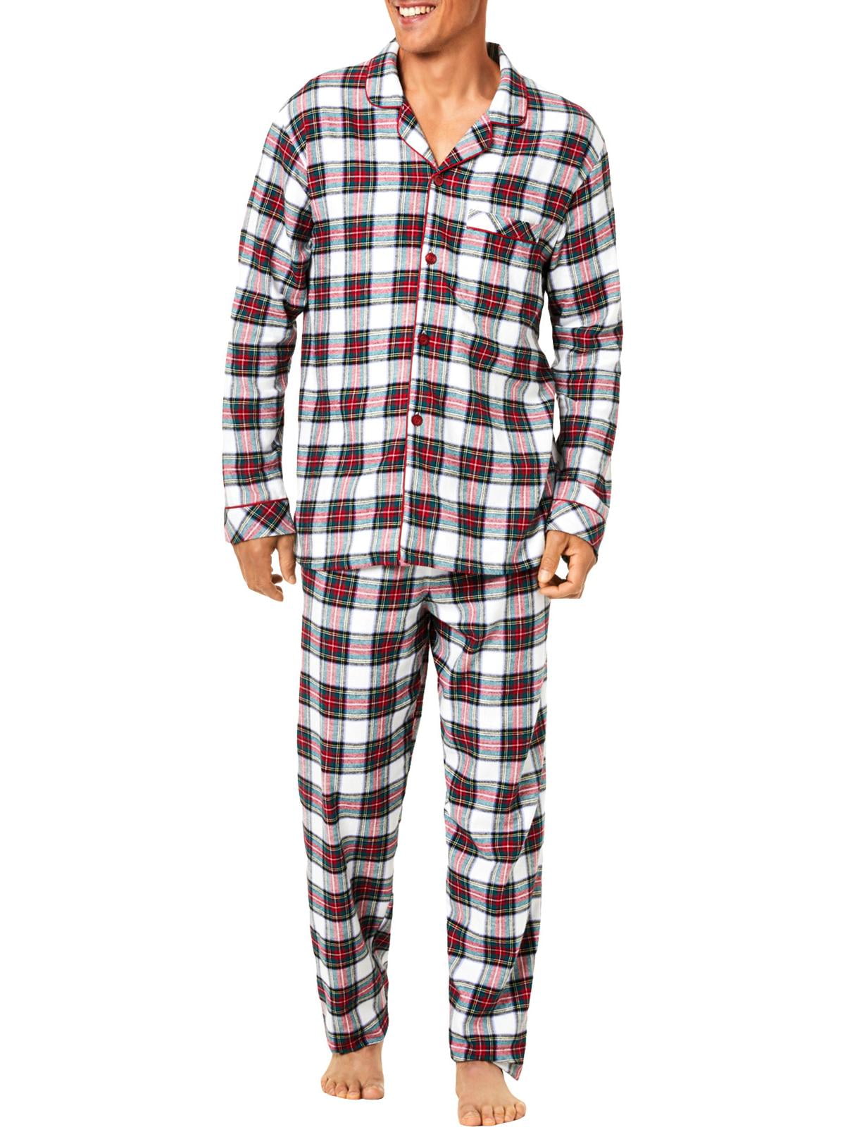 Family PJs Mens Christmas Holiday Pajama Set Red XXL