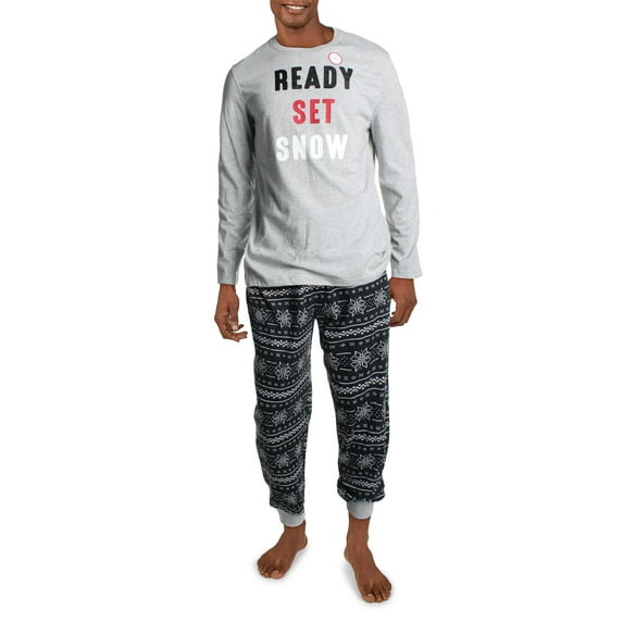 Family PJs Mens Christmas Holiday Pajama Set