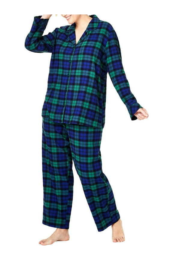 Womens Plus Christmas Holiday Pajama Set