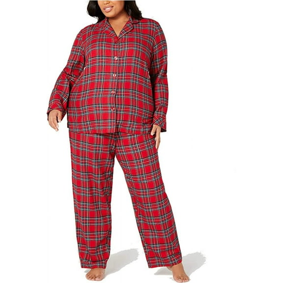 Family PJs Womens Plus Christmas Holiday Pajama Set