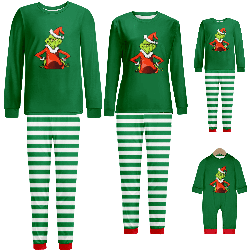 Family Pajama, Snug-Fit Cotton Couple Matching Christmas Pajamas, Girls ...