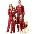 thumbnail image 1 of Family Pajamas Buffalo Plaid Matching Pet Pajamas Set Christmas Red Pajamas Button Matching Pajamas, 1 of 9
