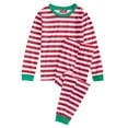 thumbnail image 1 of Family Pajamas Matching Holiday Stripe Pajama Sets, Red, 4-5, 1 of 3