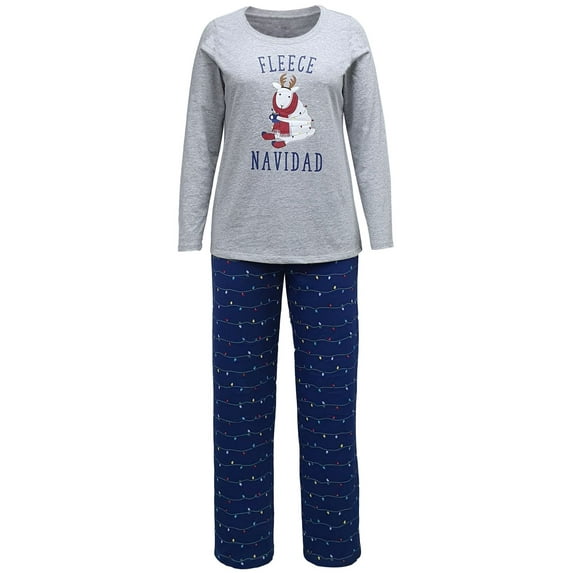 Family Pajamas Matching Womens Fleece Navidad Pajama Set;XX-Large
