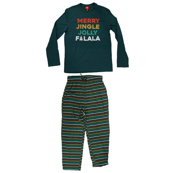 Family Pajamas Men's Pajama Set Comfort Sleep Holiday Shirt Pants Stripe Small
