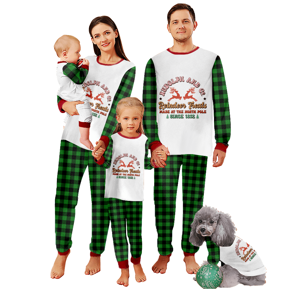 Family Pajamas Set Sleepwear Nightwear Outfit Clothes for Family