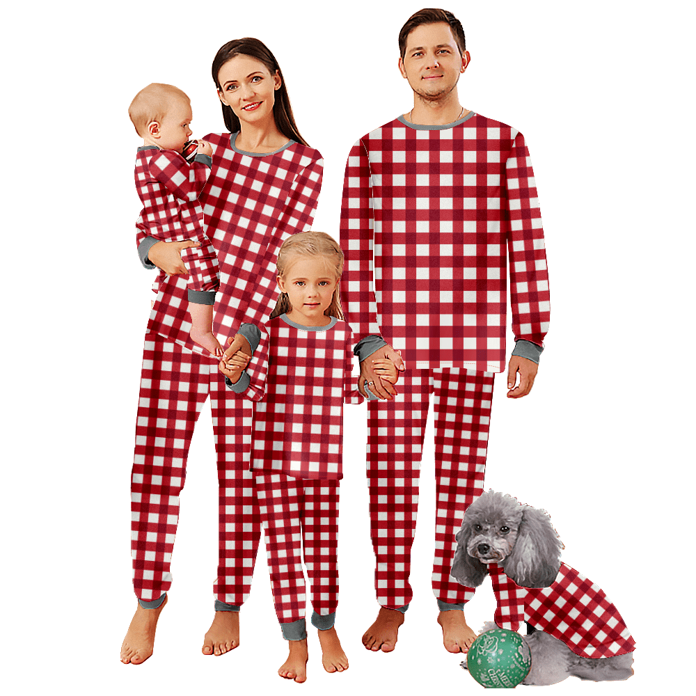 Family Pajamas Set for Family Sleepwear Set for Family, Adults, Teens, Kids, Babies & Dog PJs