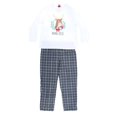 thumbnail image 1 of Family Pajamas Womens Pajama Set Long Sleeve Shirt Pants Mama Deer Grey Plaid, 1 of 1