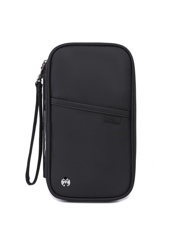 Family Passport Holder RFID Blocking Travel Wallet Premium Document Organizer, Waterproof Passport Case for Women & Men Cards, Portable Passport Bag with Card Slots, Boarding Pass & Money Organizer