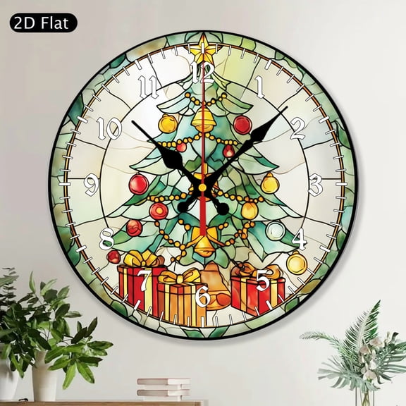 Family Personalized Custom Photo Round Wall Clock MDF Wood Gift For Mom Mother And Son Home Wall Decor