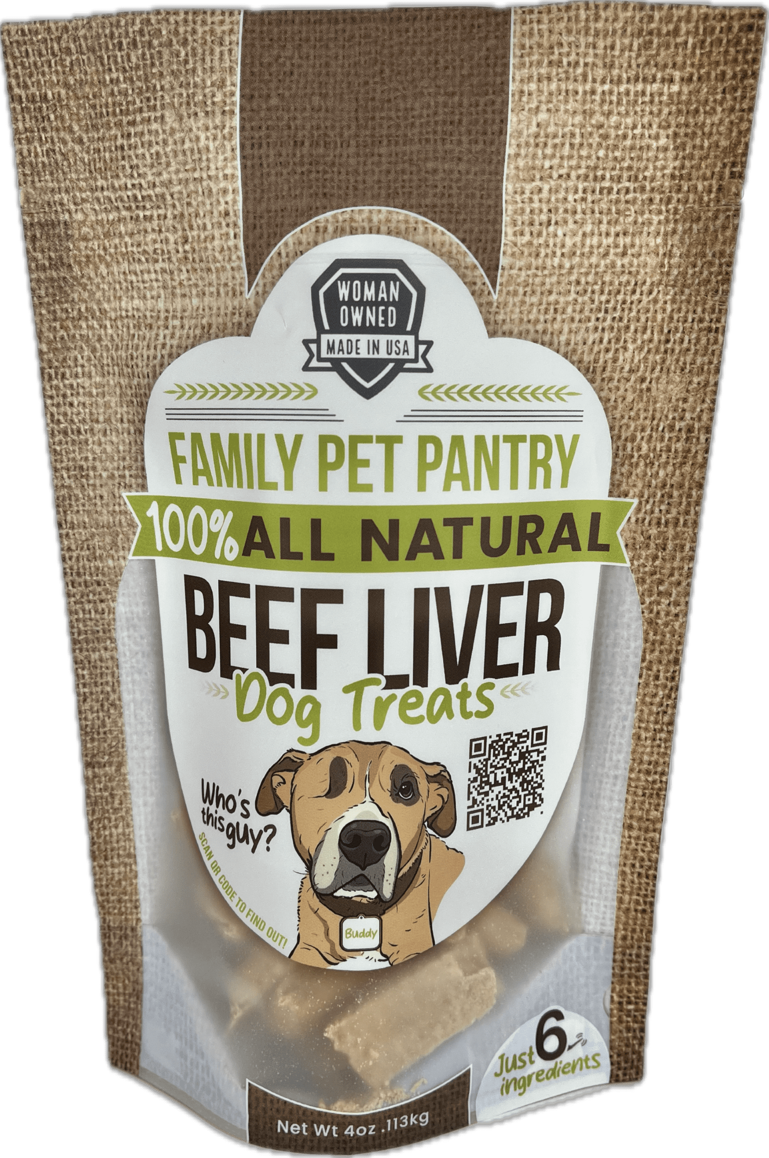 Family Pet Pantry Beef Liver Dog Treats - Rectangles 4oz Training