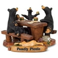 thumbnail image 1 of Family Picnic Midnight Black 6 x 5 Hand Cast Resin Stone Collectible Figurine, 1 of 3