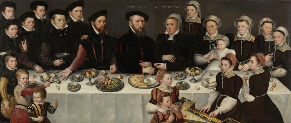 Family Portrait Of Pierre De Moucheron Canvas Art - (36 x 24)