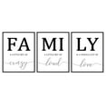 thumbnail image 1 of Family Poster Black and White Wall Art for Living Room, 11x14 Canvas Prints Unframed Set of 3, Kitchen Wall Art Posters Hallway Decor, 1 of 7