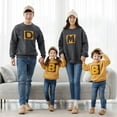 thumbnail image 1 of Family Pullover Sweatshirt Tops Long Sleeve Round Neck Casual Shirt Alphabet Embroidery Mommy Daddy and Me Family Matching Clothes Outfits, 1 of 7