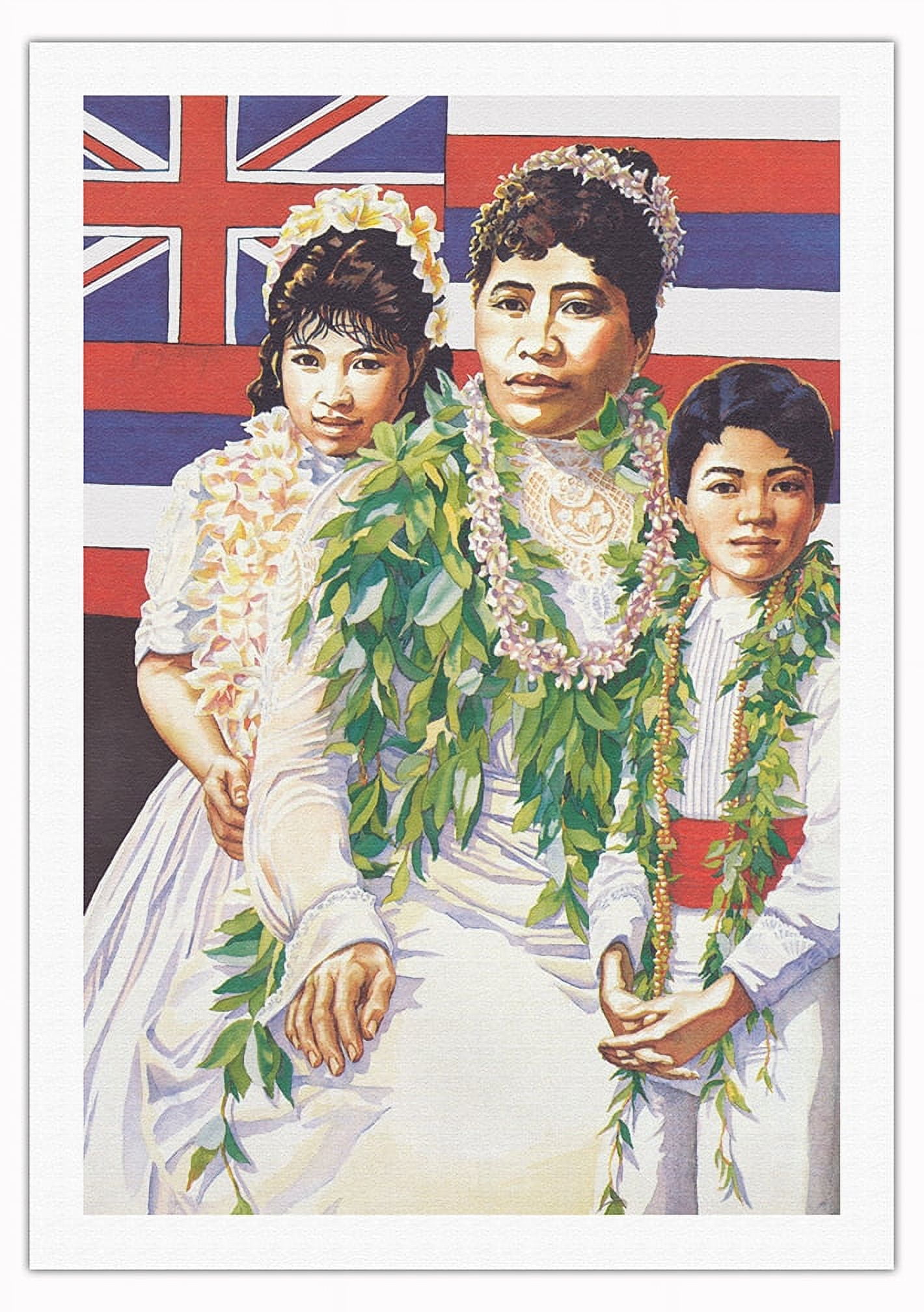 Family of the Queen (Ka ʻOhana ʻO Liliʻuokalani) Hawaiian Flag From