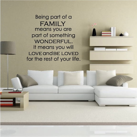 Family Quote Wall Decal - Vinyl Decal - Car Decal - Vd043 - 36 Inches
