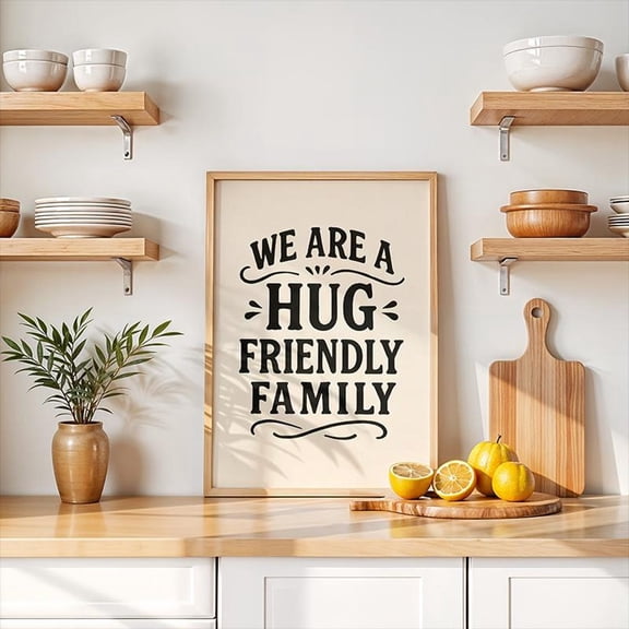 Family Quote poster, Hug poster, Hallway Art Unframed Paper Print