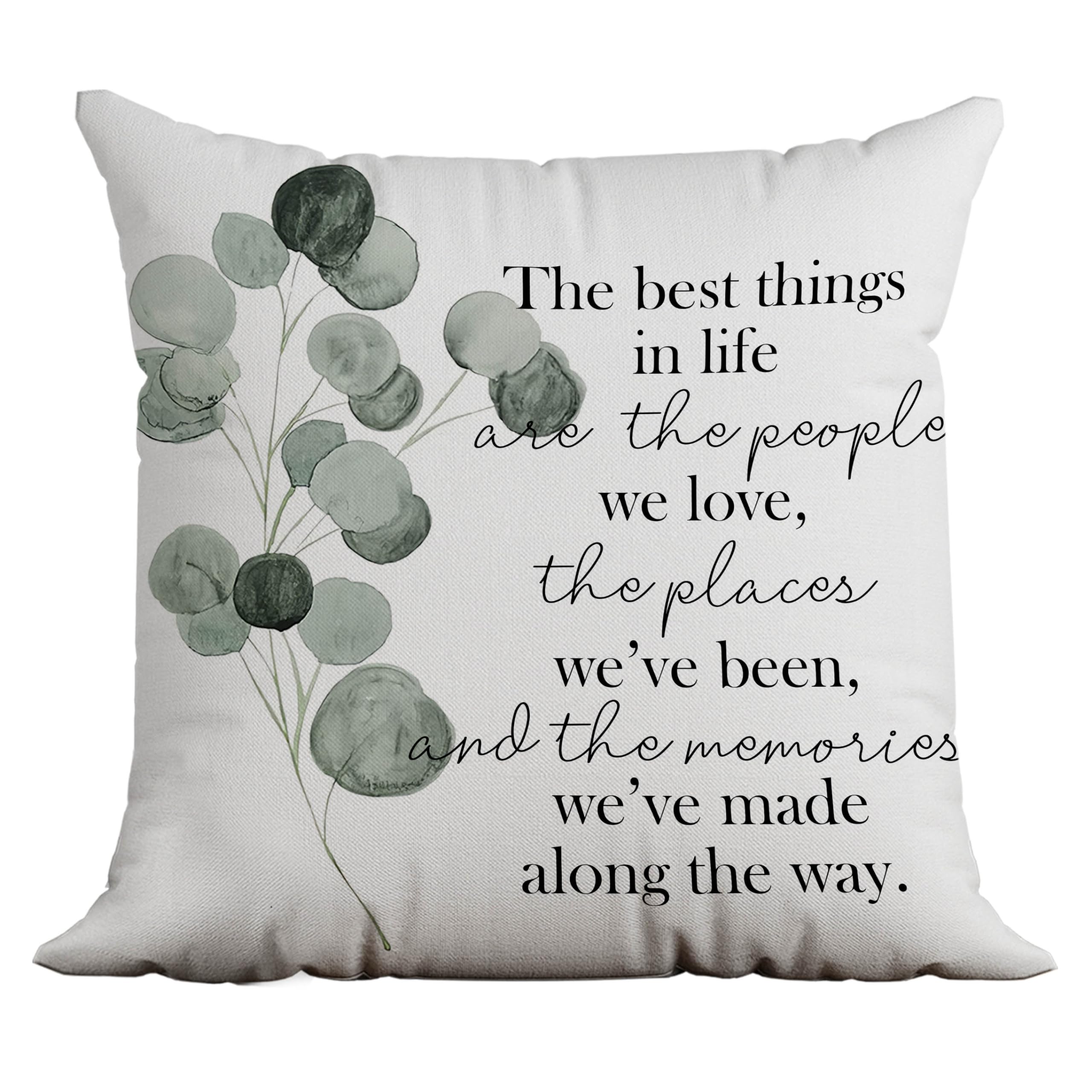 Family Quotes Pillow Covers YPF5 18x18, The Best Things in Life are The