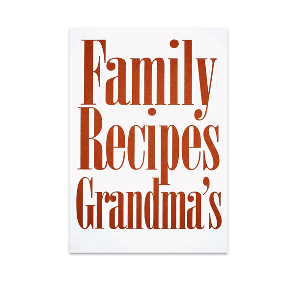 Family Recipe Wall Art - Culinary Heritage Enthusiast - 13x19 Poster Print
