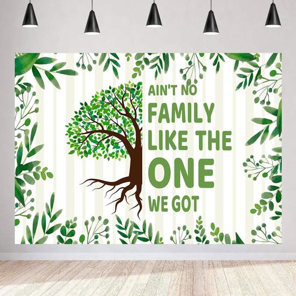 Family Reunion Backdrop Family Reunion Tree Background Green Eucalyptus Leaves Family Gathering Party Decorations Banner Supplies Photo Booth Props