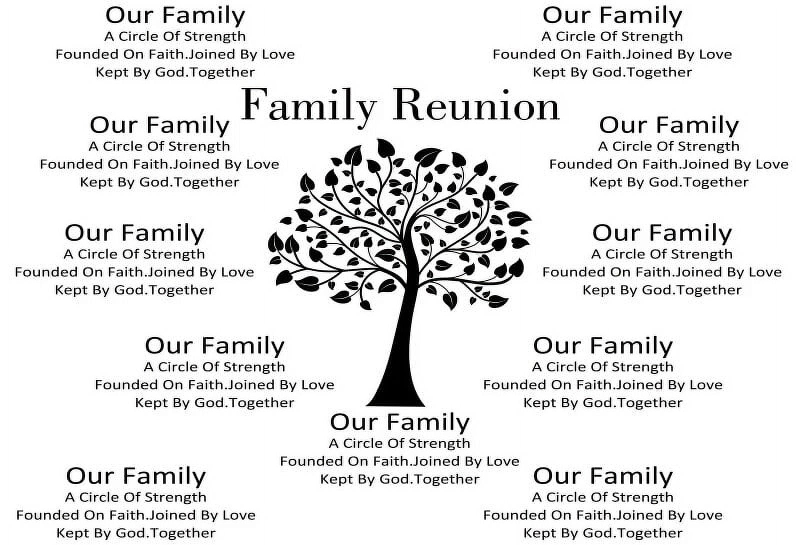 Family Reunion Backdrop Family Tree Eucalyptus Leaves Gathering Gold