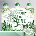 thumbnail image 1 of Family Reunion Backdrop Green Family Tree Reunion Decorations Welcome to Our Family Members Photography Background Welcome Family Gathering Banner Supplies Photo Props, 1 of 5
