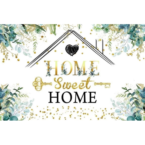 Family Reunion Beautiful Backdrop Home Sweet Home Decorations Background Welcome Sweet Home House Gathering Birthday Newborn Gender Reveal Banner Photo Booth
