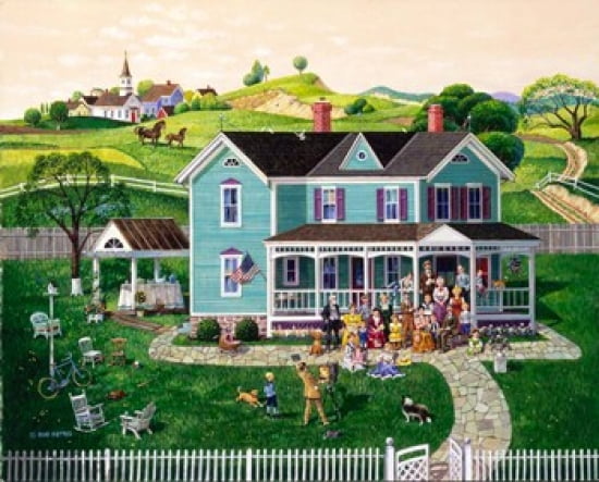 Family Reunion Canvas Art - Bob Pettes (24 x 20)