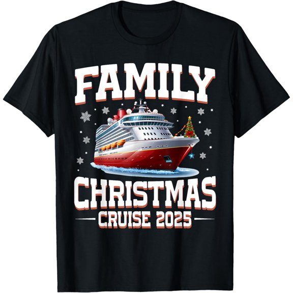 Family Reunion Christmas Cruise Trip 2025 New Year Matching T-Shirt