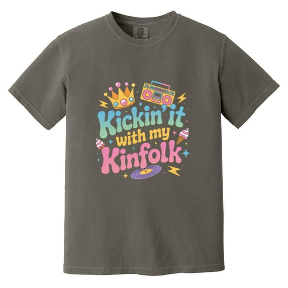 Family Reunion Kickin' It With My Kinfolk Funny Comfort Color T-Shirt, Unisex, up to size 4XL