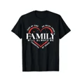 thumbnail image 1 of Family Reunion Matching Group T-Shirt, Connected By Heart Quote, Unisex Short Sleeve Casual Tee, 1 of 6